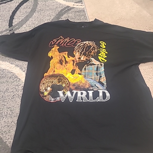 Juice Wrld 999 Club Go Hard Black Tee Shirt XXLarge - Picture 5 of 6